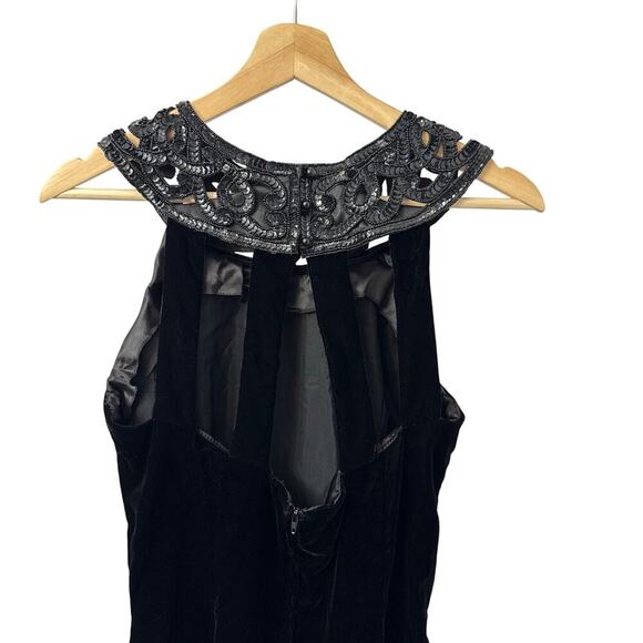 Gunne Sax Jessica McClintock Black Velvet Dress - Picture 8 of 11